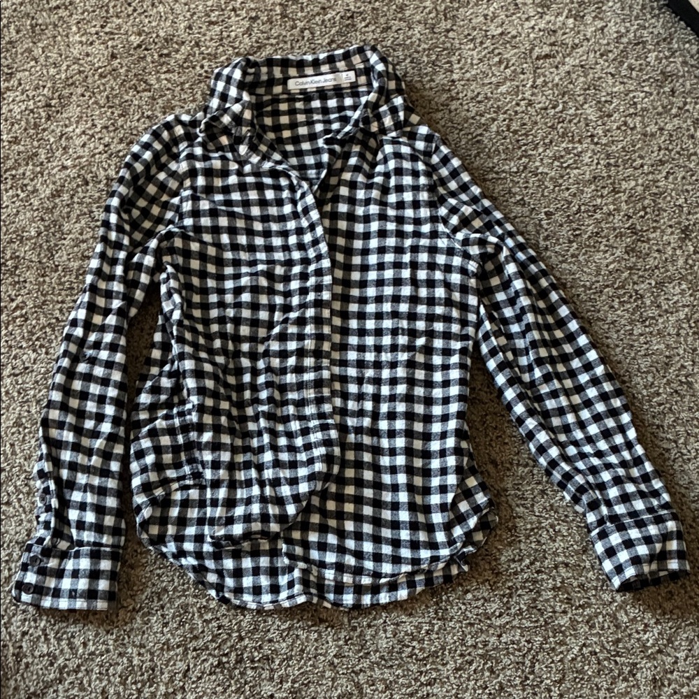 Calvin Klein button up flannel